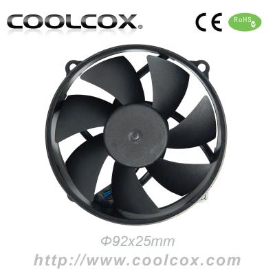 China CPU CoolCox 92x92x25mm Axial Fan, DC 12V Cooler CPU Fan, PWM Cooler Fan, 9cm Fan for sale