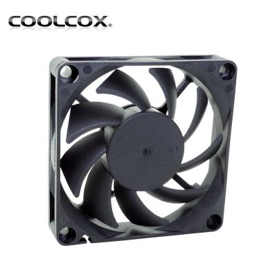 China PC CoolCox 70x70x15mm DC axial fan, 7015, suitable for chassis, ice machine, electric welder for sale