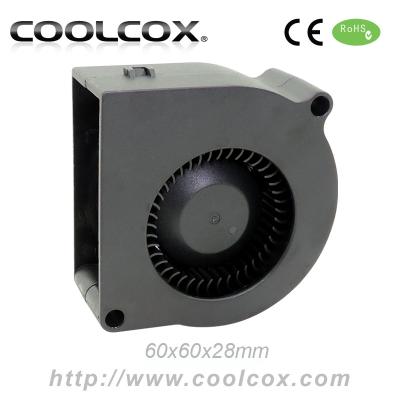 China Home appliance CoolCox 6028 small fan fan, 60x60x28mm fan fan, turbo fan, 5V/12V/24V, DC centrifugal fan for sale