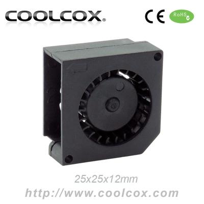 China CoolCox 25x25x12mm fan plastic fan, 2512 mini fan fans, 2512 DC 5V tubo fan for sale