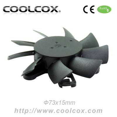 China Other CoolCox 8015 frameless fan, graphics card fan, 8015 bladeless fan, size D. 73x15mm brushless fan for sale