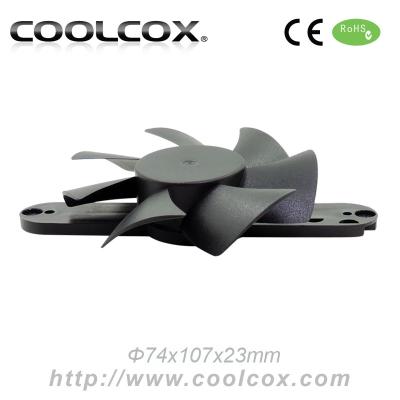 China Other CoolCox 8025mm frameless fan, graphics card fan, 8025 bladeless fan, size D. 74x107x23mm for sale