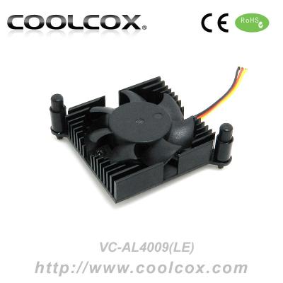 China Graphics Card CoolCox Graphics Card Heatsink Fan VC-AL4009(LE), VGA Card Cooler, 40x40mm Radiator and Fan, Hole to Hole Distance 59mm for sale