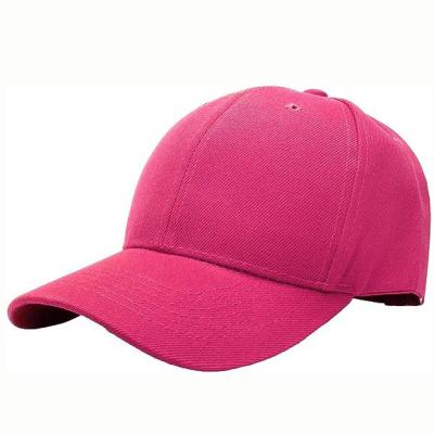 China Breathable & Waterproof hot selling hot pink Outdoor Adjustable Dad Hat For Man And Woman Embroidery Letter Logo 6 Panels Baseball Cap for sale