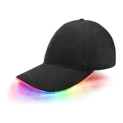 China Party LED Hat Light Up Baseball Hat Flash Glow Party Hat Rave Accessories For Festival Club Stage Hip-hop Performance for sale