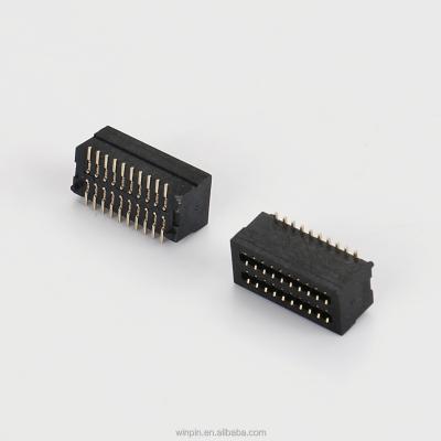 China Automotive Pin Connector 20 Male And Female Socket 0.8mm Pitch Board To Board Connector Dual Row for sale