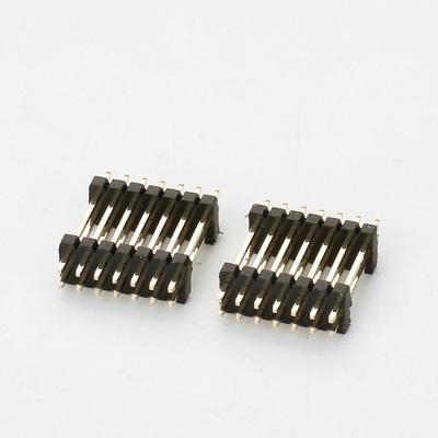 China All Electrical 26h Vertical Height Pitch Connector 1.27mm Header Pin Double Row Sector Through Hole Panel To Board for sale