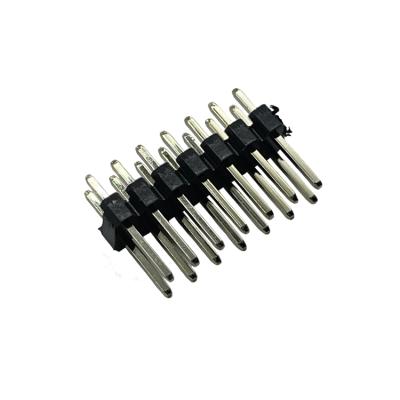 China All Sector 14P Pin Header Electrical Connector With 1.27mm Pitch Double Row 180 Degree Straight for sale