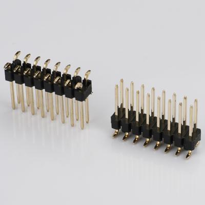 China All Surface Mount Electrical Sector Pin Header Connector 0.8mm Pitch 1.2mm Pitch 1.2mm Vertical Row Spacing Dual Row 20p SMT Panel To Board for sale