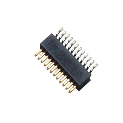 China All Electrical Mains Connector Premium Manufacturer 1 Mm Pitch 12pos H3.7 Single Row 90 Degree SMT Pin Header Male Connector for sale