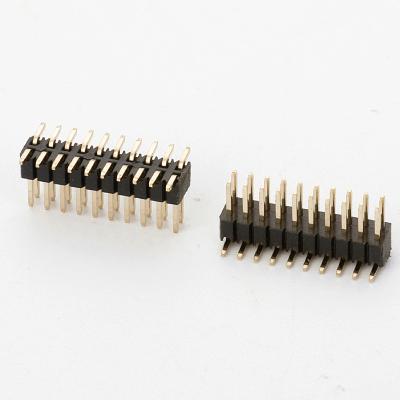 China All Pitch 2X10P 20P 1.5mm Area 1.27mm SMT Mount Type Outdoor Pin Header Connector Double Height Electrical Row for sale