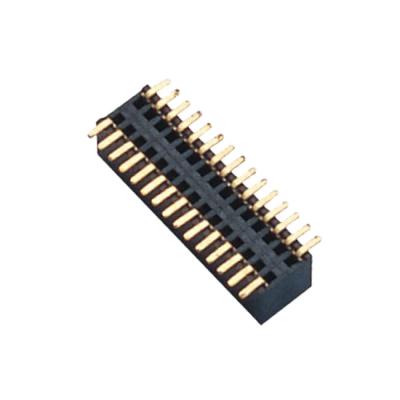 China All electrical header connector 0.8mm pitch 30 pin female PCB connector smt dual row sector board to board socket 1.2mm row spacing WINPIN for sale