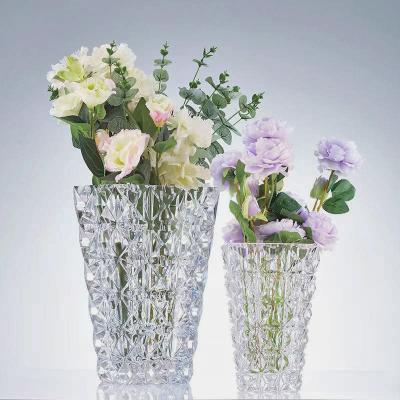 China Hot Europe Latest Style Luxury Ice Crystal Flower Vase for Hotel or Home Office Wedding Decoration for sale