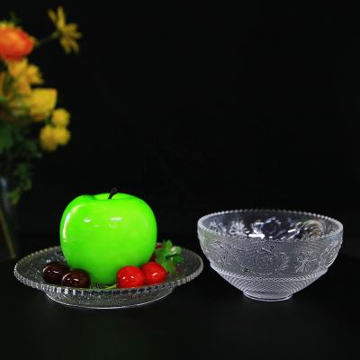 China Latest Hot Viable Baccarat Style Crystal Tableware Bowl Set For Home Hotel Or Dining Room Restaurant for sale