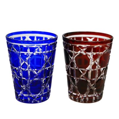 China Latest Art Decor Hot High Grade K9 Crystal Drinks Cup For Home Hotel Or Office Wedding Decoration Crystal Water Glass for sale