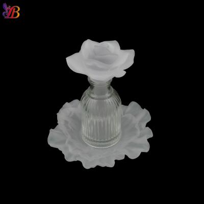 China High Grade Europe Style Crystal Rose Perfume Bottles With Pink Top For Home Hotel Or Office Decoration Wedding Perfume Bottle for sale