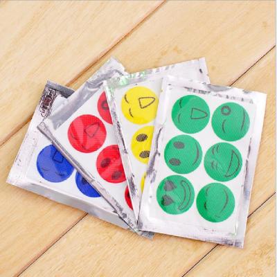 China New Product 6pcs Best Disposable Effective Natural Baby Mosquito Repellent Patches Stickers for sale