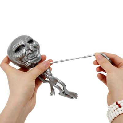 China Next Halloween Toy New Skull Toy Skull Squishy Decompression Squeeze Ball Soft Tricky Toys for sale