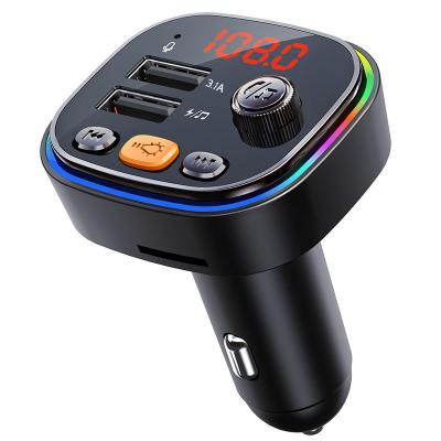 China Car MP5 MP3 Dual USB FM Transmitter BT Wireless Handsfree Car MP3 Player Radio 4.1A Charger Audio Music for sale