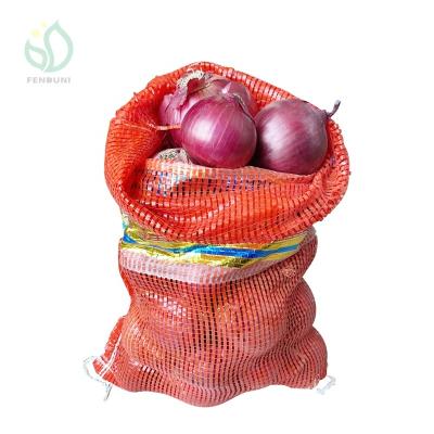 China Reusable Cheap Vegetable Sack Bag Empty Mesh Bags For Potato And Onion for sale