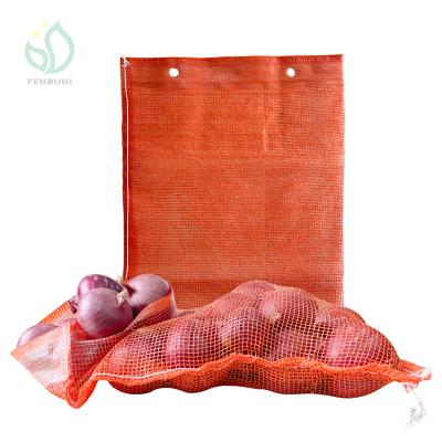 China Reusable cheap plastic material jute pe tubular mesh bag with good quality for sale