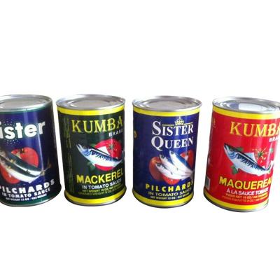 China High quality canned bulk mackerel canned fish in tomato sauce for camper for sale