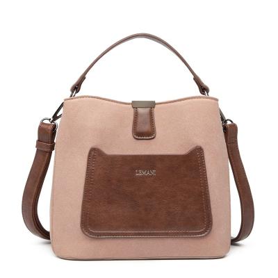 China Lady New Leather Bags Women Handbags Manufacturers Custom Ladies Over The Shoulder Bag Bucket Bag for sale