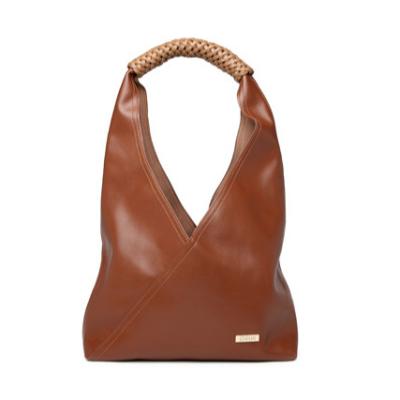 China Hot Selling Unique Material PU Leather Bags Small Lightness Bag Fasion Brown Handbag Women Handbags for sale