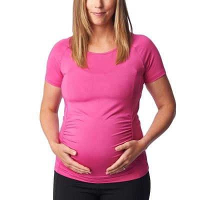 China Eco-Friendly Radiation Protection Women's Sleeveless Ruched Maternity Care Wear Super Soft Pregnancy Nursing Tank Tops for sale