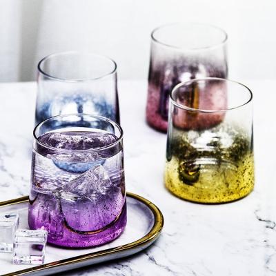 China Traditional Luxury Starry Glass Cup Tumbler Sky Machine Party Wedding Gifts Stealless Creative Wine Glass Drinking Glass for sale