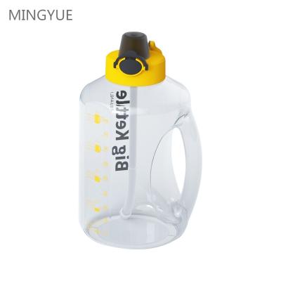 China Viable Bpa Petg Gym 2.7L Free Motivation Water Bottle Large With Time Marker Sport Water Bottles for sale