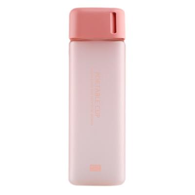 China 2022 New Arrivals 550ml Viable Custom Logo Hot Sale Cheap Wide Mouth Square Plastic Sports Water Bottle for sale