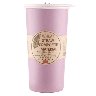 China Viable Custom Eco Friendly Biodegradable Travel Double Wall Plastic Disposable Reusable Coffee Cups for sale