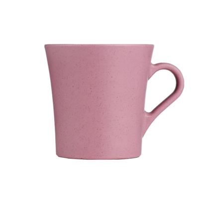 China Wheat Straw Biodegradable Double Walled Reusable Eco-Friendly Plastic Coffee Mug Tumbler Cups With Lids for sale