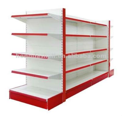 China Other Double Sided Storage Metal Display Supermarket Rack Retail Shelf for sale