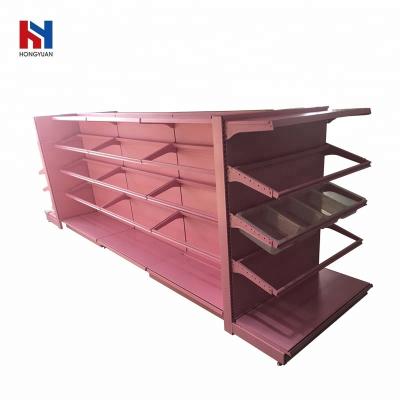 China China Factory Shopping Mall Grocery Shelf Gondola Display Rack Double Sided Supermarket Gondola for sale