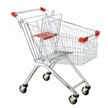 China Eco - Friendly Wholesale Price Supermarket Aluminum Shopping Cart125L for sale