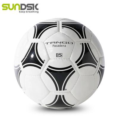 China Durable High Quality PU Leather Hand Stitched Soccer Ball Football Size 5 for sale