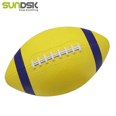 China Size 1 Custom Logo Small Mini Gift Rubber American Football Printing Rubber American Football Ball For Training for sale