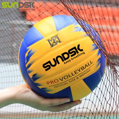 China Durable Leather Match Volleyball Balls PU Beach Volleyball Ball for sale