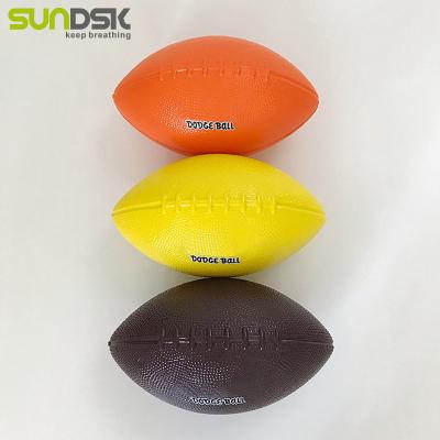 China Sports Toy Custom Logo PU Skin Rugby Foam Ball for sale