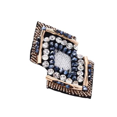 China Fashion beaded stone trent shoe patch decoration crystal garment accessories buckle clip for shoe toe for sale