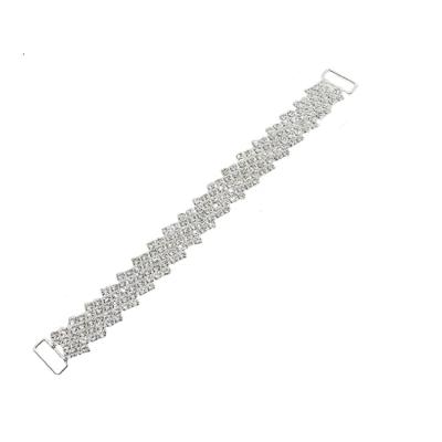 China Dress Rhinestone Connector Applique Alloy Metal Accessories For Bikini Doll Swimsuit, Wear Swimming Dress for sale