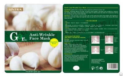 China Piel que aprieta la máscara facial hidratante/la mascarilla del ajo SC-02 del colágeno en venta