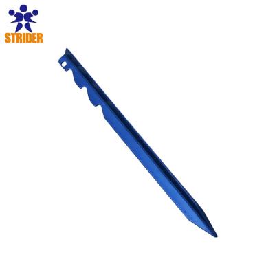 China 7075 - T6 Aluminum Alloy Nails For Outdoor Tent Camping Ground Tent Peg Stakes With Wind Rope for sale