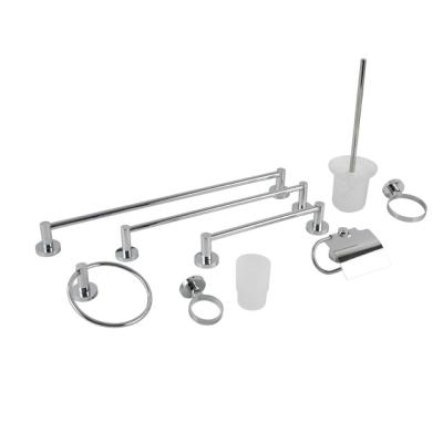 China Modern Wall Mounted 9 Pieces 304 Stainless Steel Bathroom Hardware Set For Bathroom for sale