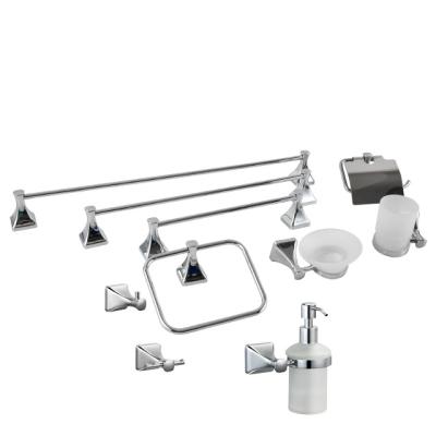 China 304 Stainless Steel Modern Wall Mounted 10 Pieces Bathroom Hardware Set For Bathroom for sale