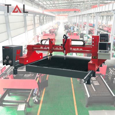 China Plasma Type Gate Building Material Stores T&L Brand Gantry And Flame CNC Sheet Metal Plate Cutting Machine for sale