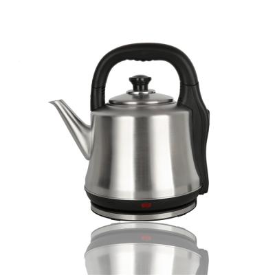 China 360 Degree Rotation Base Size 4L Large Electric Kettle Stainless Steel Wholesale Black Quick Water Boiling Electric Kettle for sale