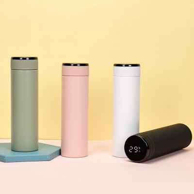 China Viable Portable Stainless Steel Vacuum Cup Flask Thermos Water Bottle With Silicone Soft Water Bottle Portable Vacuum Cup Steel Flask for sale